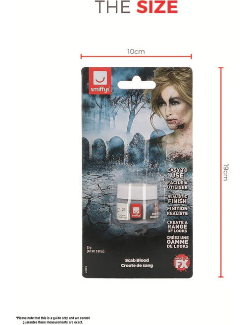 Scab Blood Adult Dark Red 25g Realistic Halloween Make Up Effect 6