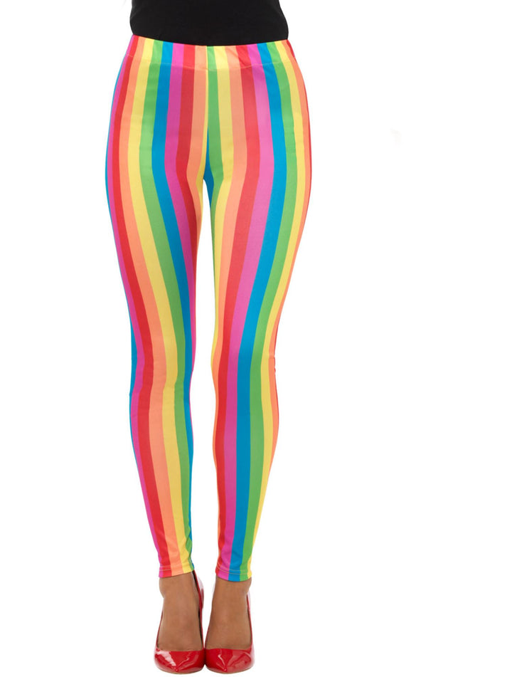 Rainbow Leggings Clown Costume Accessory