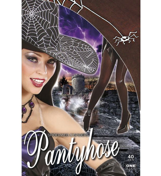 Spiderweb & Spider Pantyhose 40 Den