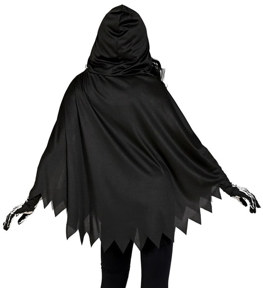 Skeleton Hooded Poncho