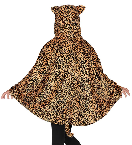 Leopard Hooded Poncho