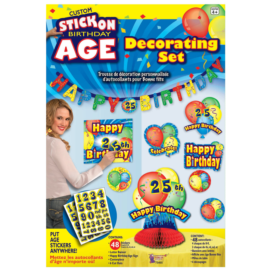 48Pc Stick on Birthday Decorating Set_1