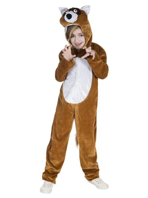 Fox Costume Kids Dress Up Jumpsuit with Hood