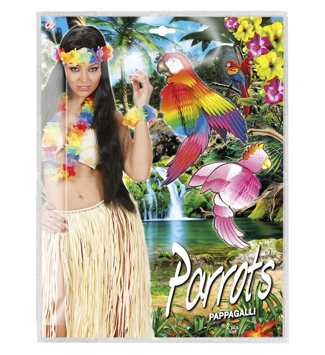 Set Of 2 Honeycomb Tropical Animals 4 Combinations Ass.