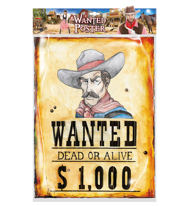 Wanted Poster 38X50 Cm