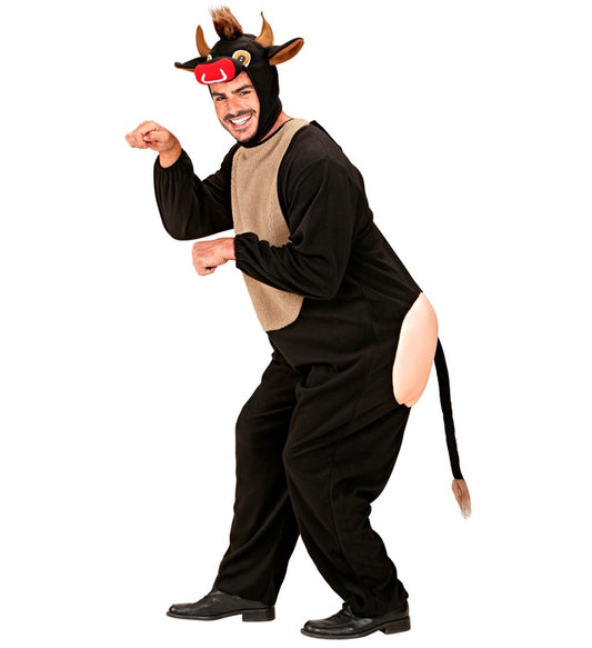 Bull Jumpsuit With Buttocks, Headpiece With Mask
