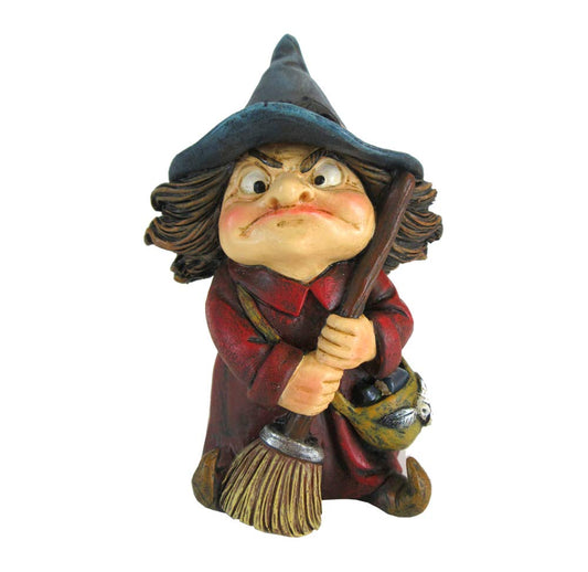 Toil Small Witch and Broomstick Figurine 9.7cm 2
