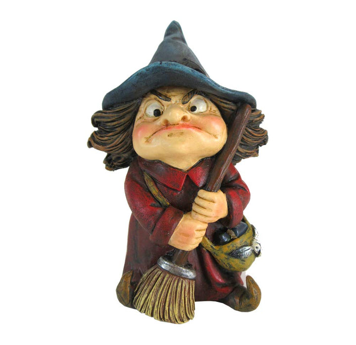 Toil Small Witch and Broomstick Figurine 9.7cm