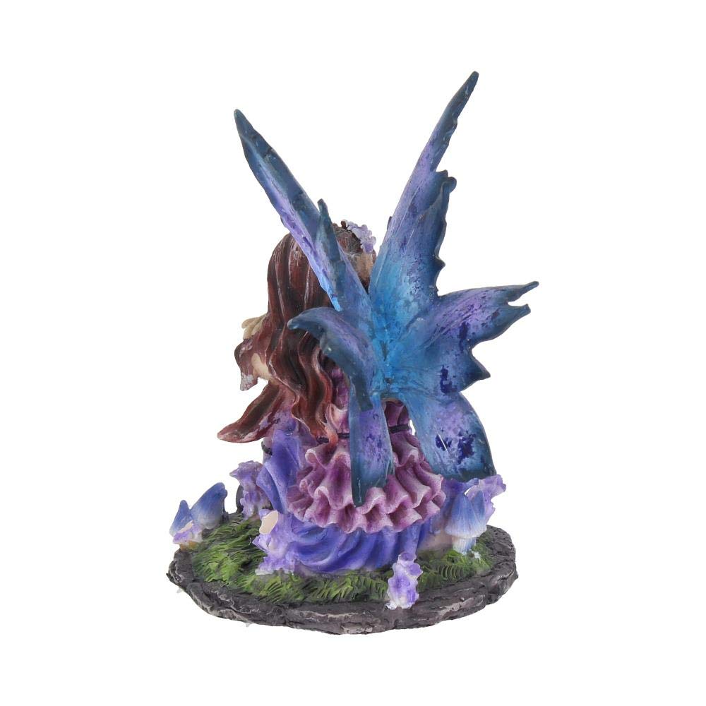 Akina Figurine Purple Blue Floral Fairy Ornament 10cm