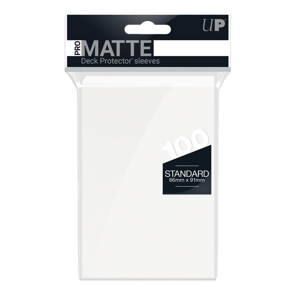 Gloss Standard Card Sleeves White 100 Card Sleeve by Ultra Pro 1