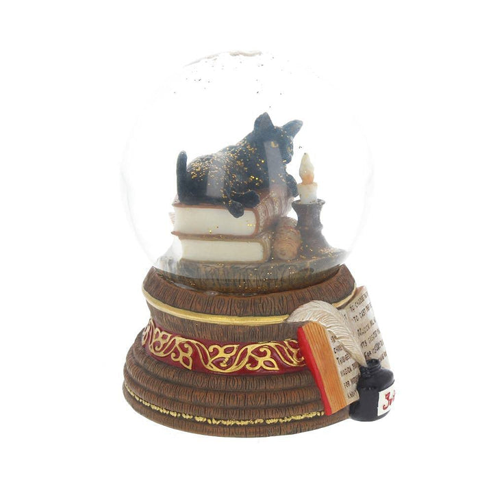 Lisa Parker Witching Hour Cat Snowglobe LP 11cm