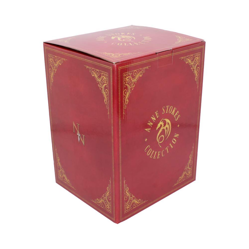 Soul Bond By Anne Stokes Handpainted Wolf and Woman Resin Figurine 17cm