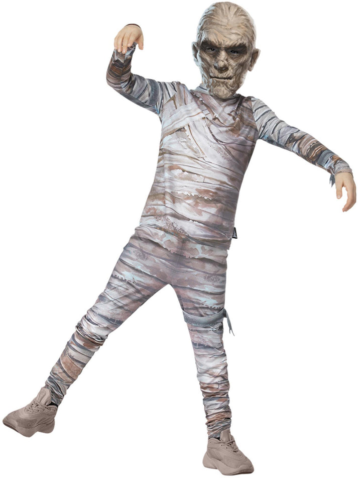 Universal Monsters Mummy Costume Child White Top Trousers and EVA Mask
