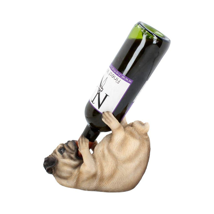 Pug Dog Guzzler Wine Bottle Holder Guzzlers 21.5cm