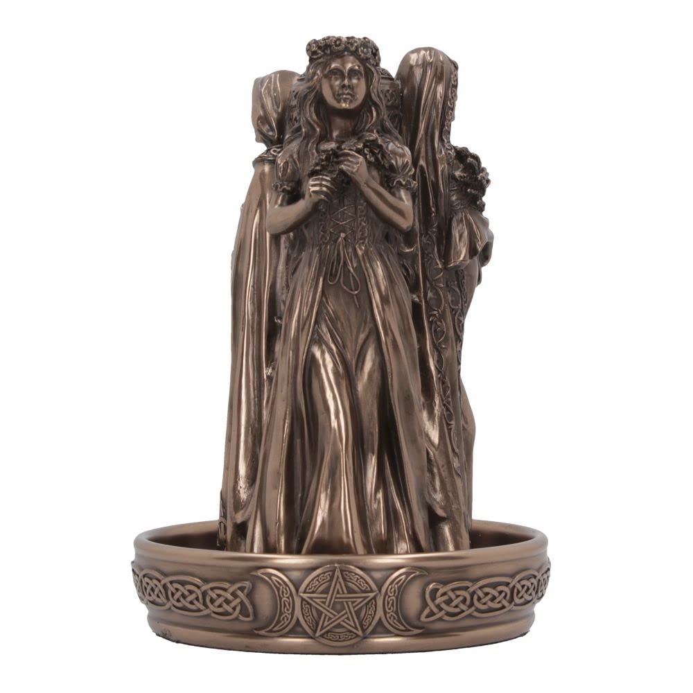 Triple Goddess Backflow Incense Burner 18cm