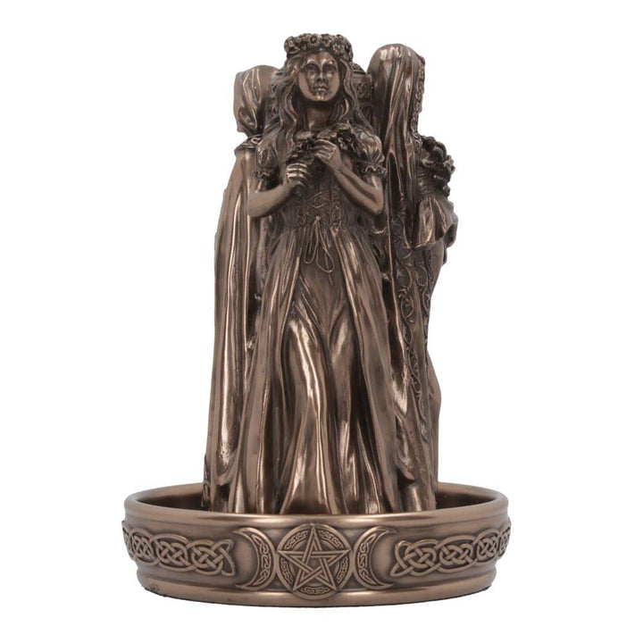 Triple Goddess Backflow Incense Burner 18cm