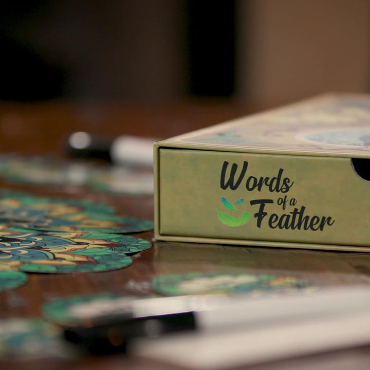 Words of A Feather: The Stunning Party Game for 3-8 Players | Connect Words and Clues in This Casual Card Game That's Perfect for Your Next Family Game Night!