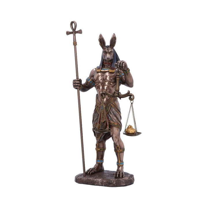 Bronzed Anubis Figurine a Guardian of the Tombs Symbol Justice 26.5cm
