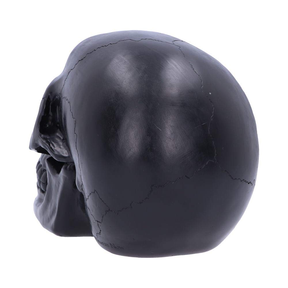 Geode Skull Black Red Gothic Glitter Figurine 17cm