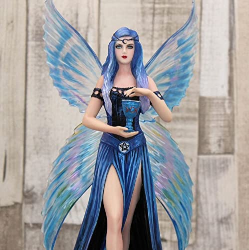 Anne Stokes Enchantment Blue Fairy with Goblet Figurine 26cm