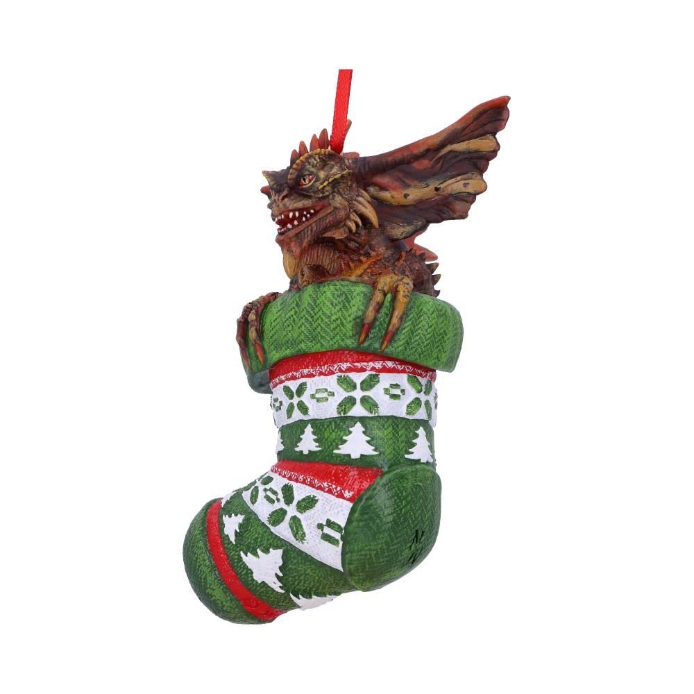 Gremlins Mohawk in Stocking Hanging Festive Decorative Ornament 12cm