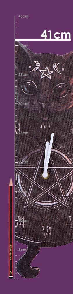 Cult Cuties Malpuss Wall Hanging Clock with Swinging Tail Tickin 41cm