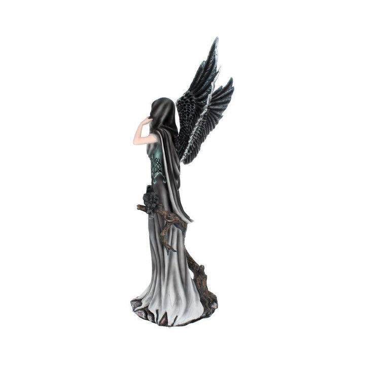 Sorrel Large Dark Angel Fairy and Raven Figurine Sorrel 62.5cm