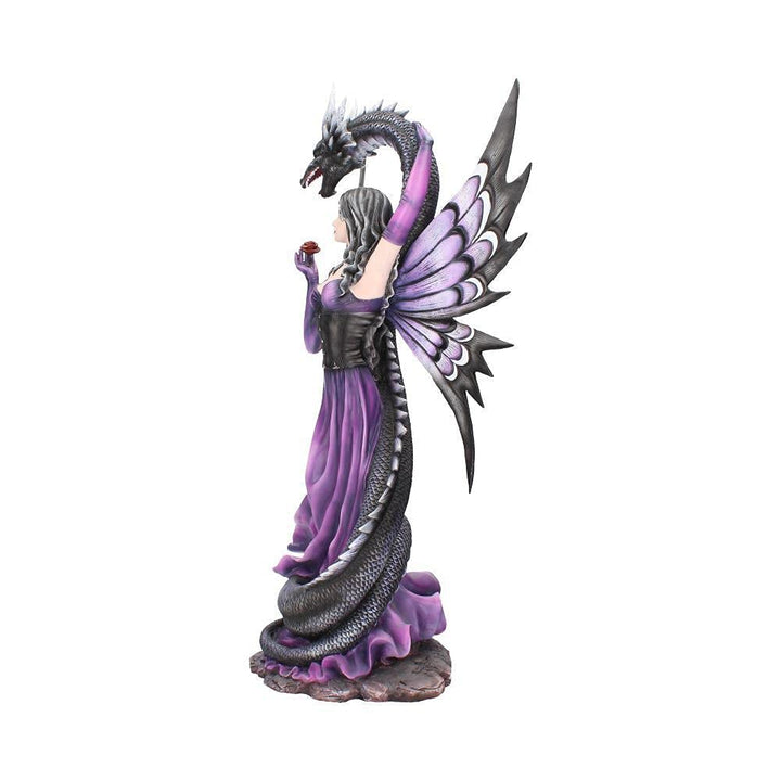 Guardians Embrace Large Dark Fairy Dragon Ornament Guardians 60cm