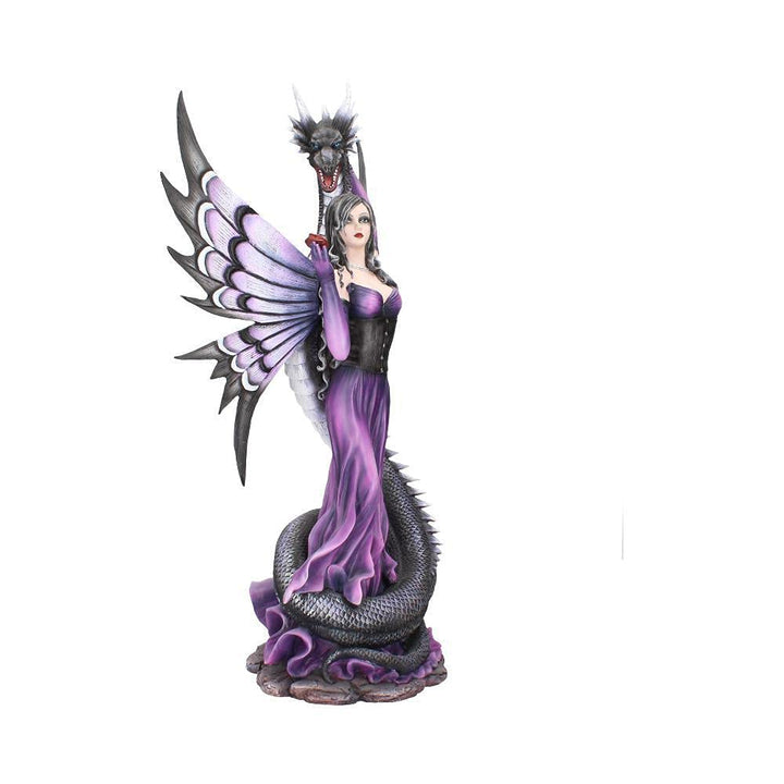 Guardians Embrace Large Dark Fairy Dragon Ornament Guardians 60cm