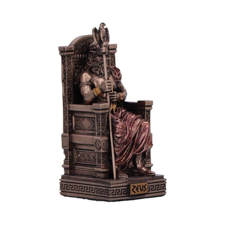 Zeus God of the Sky Mini Bronze Figurine 8.5cm