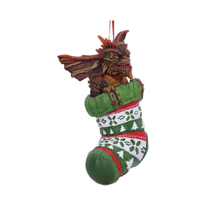 Gremlins Mohawk in Stocking Hanging Festive Decorative Ornament 12cm