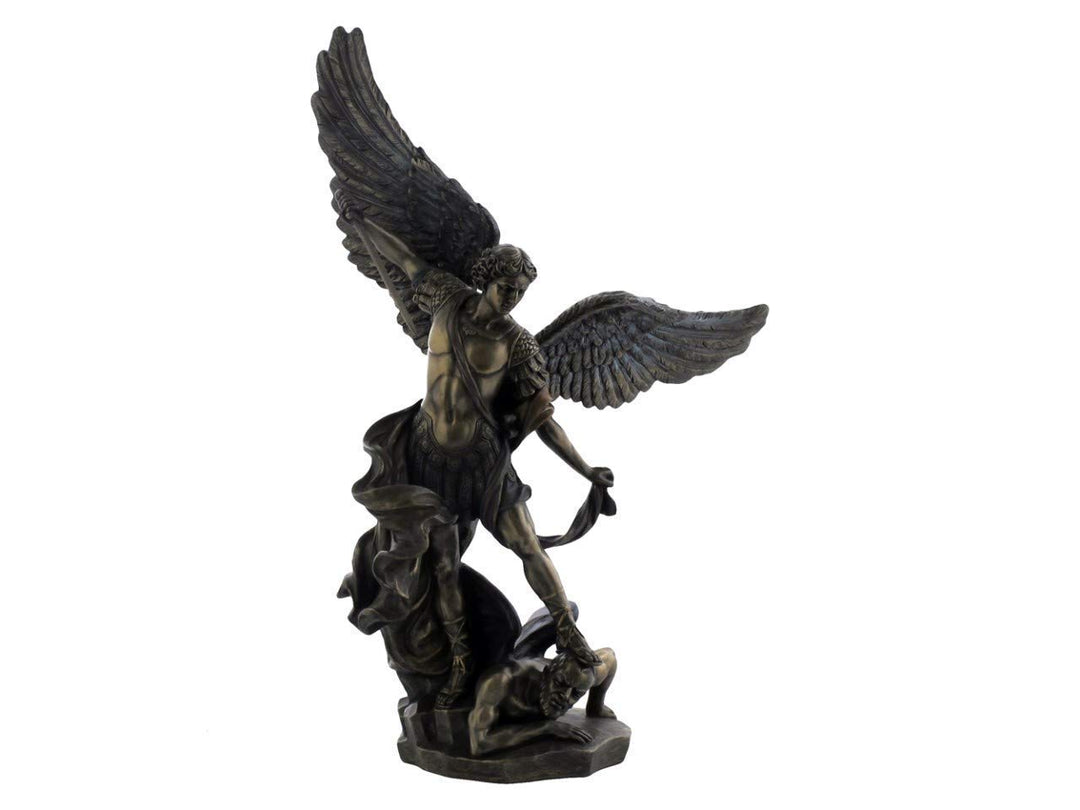 Bronzed Archangel Michael The Religious Warrior 37cm