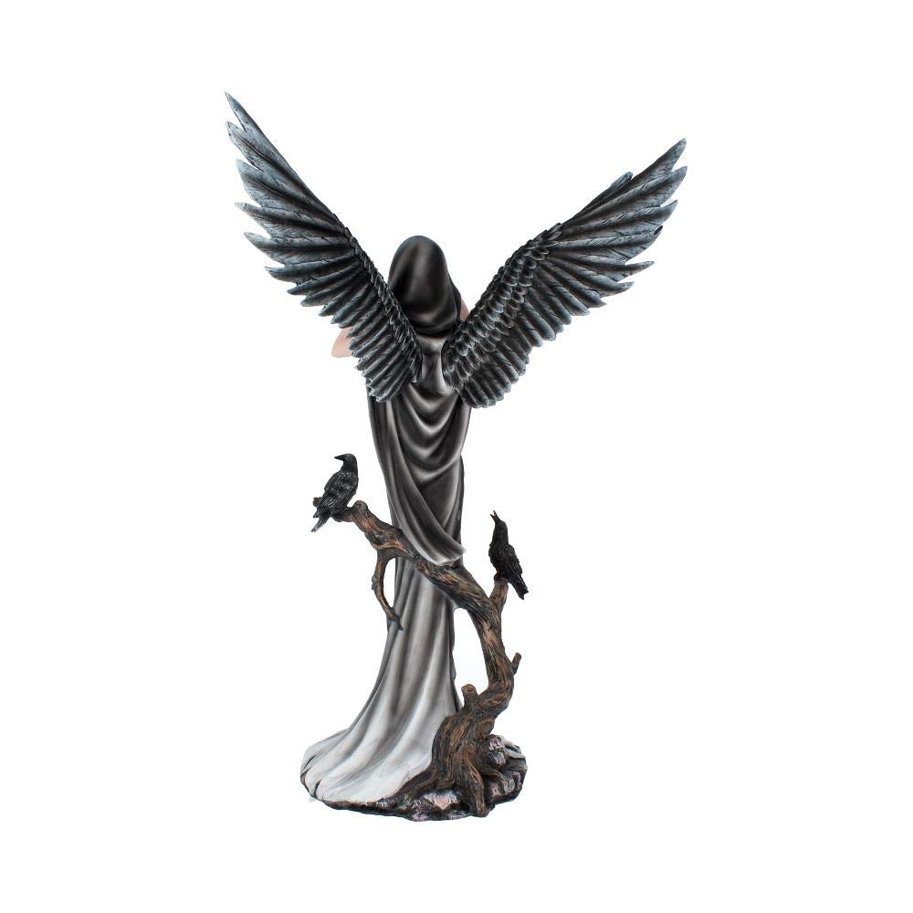 Sorrel Large Dark Angel Fairy and Raven Figurine Sorrel 62.5cm