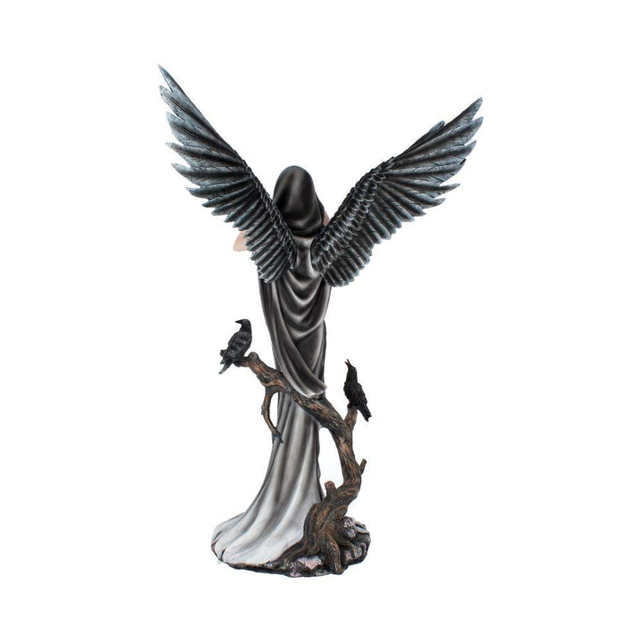 Sorrel Large Dark Angel Fairy and Raven Figurine Sorrel 62.5cm