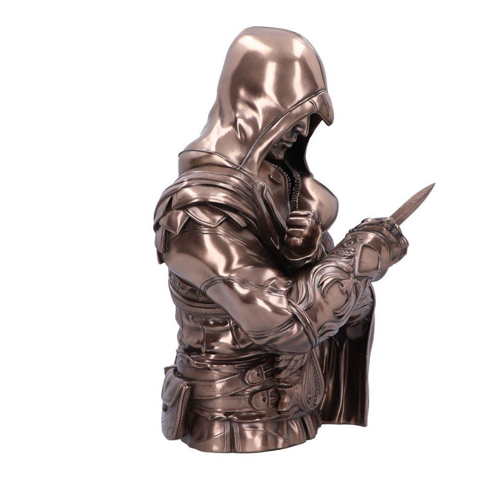 Assassins Creed Ezio Bust Box Bronze 30cm Officially Licensed