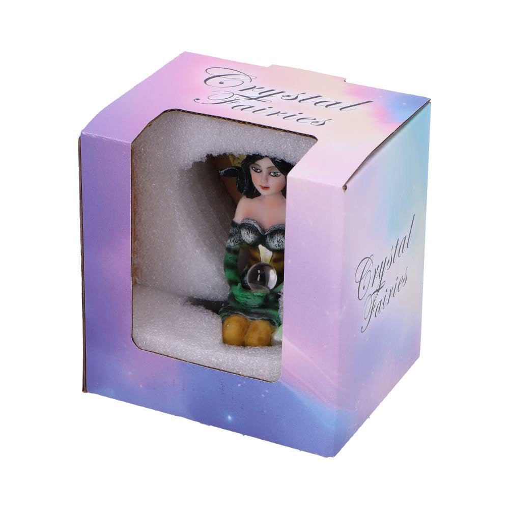 Jade Green Crystal Fairy Figurine 9cm
