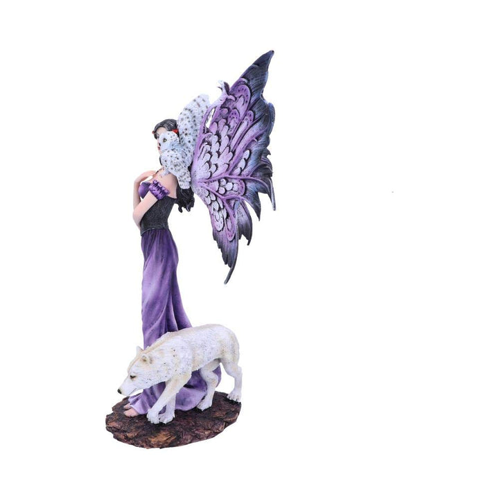 Amethyst Companions Purple Wolf and Owl Fairy Companion Figurine 39.5cm