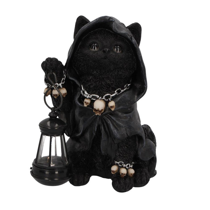Reapers Feline Lantern Grim Reaper Cat Figurine 18.5cm