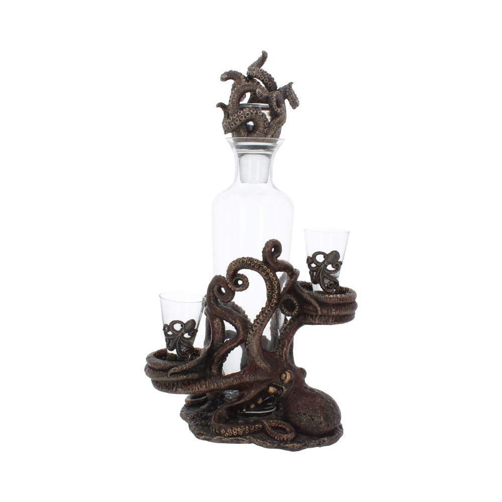 Tentacle Temptation Octopus Squid Bottle and Shot Glass Holder 40cm