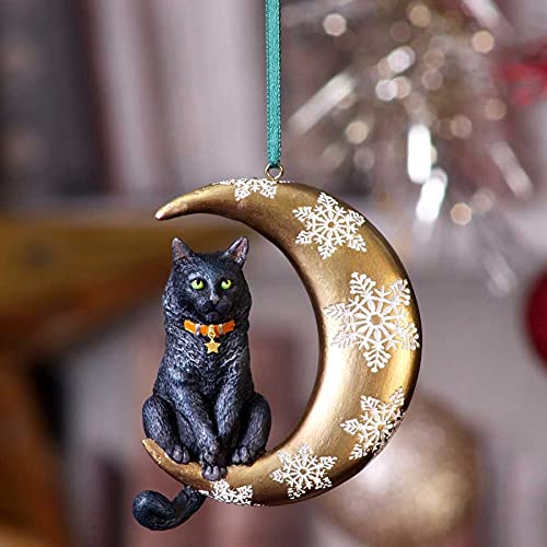 Moon Cat Hanging Ornament 9cm by Lisa Parker Christmas Tree Decoration 6