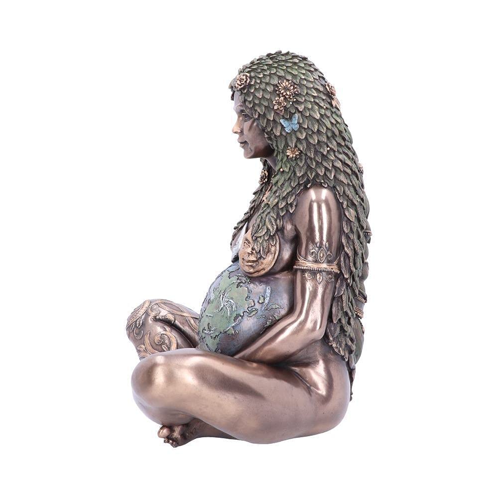 Ethereal Mother Earth Gaia Art Statue Bronze Figurine 30cm