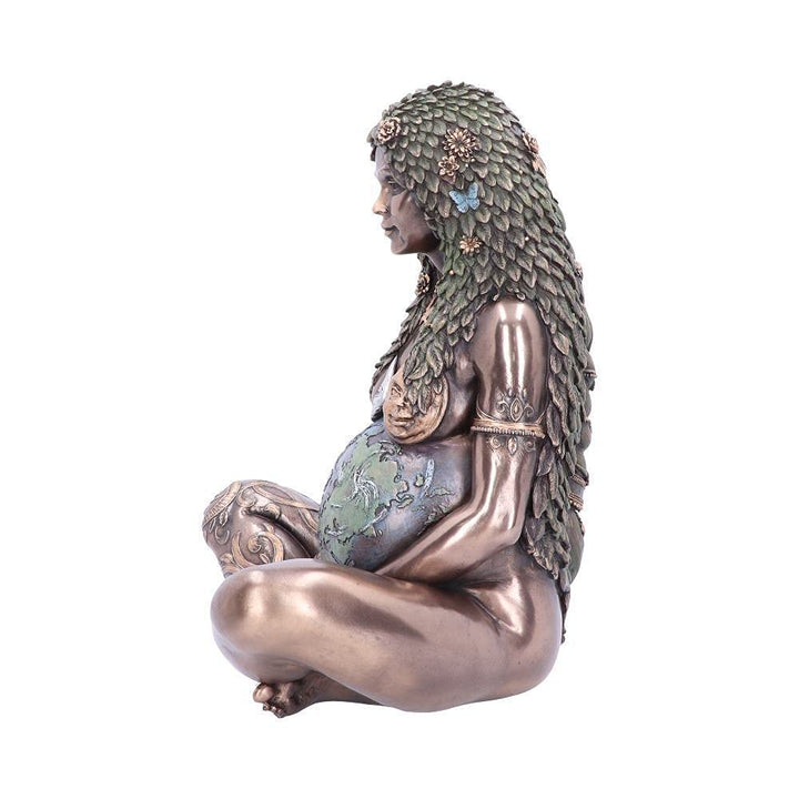 Ethereal Mother Earth Gaia Art Statue Bronze Figurine 30cm