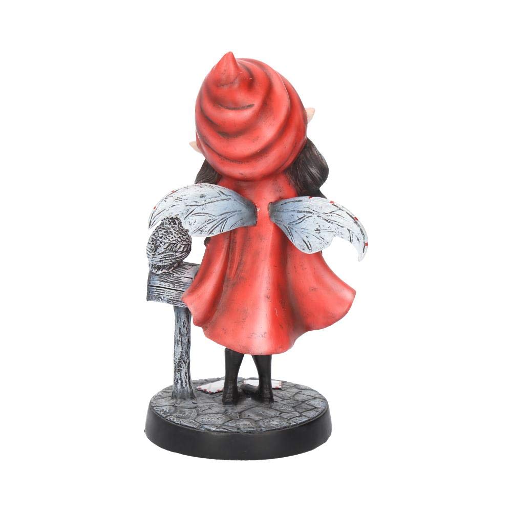 Missing You Red Hooded Fairy with Mailbox 17.5cm