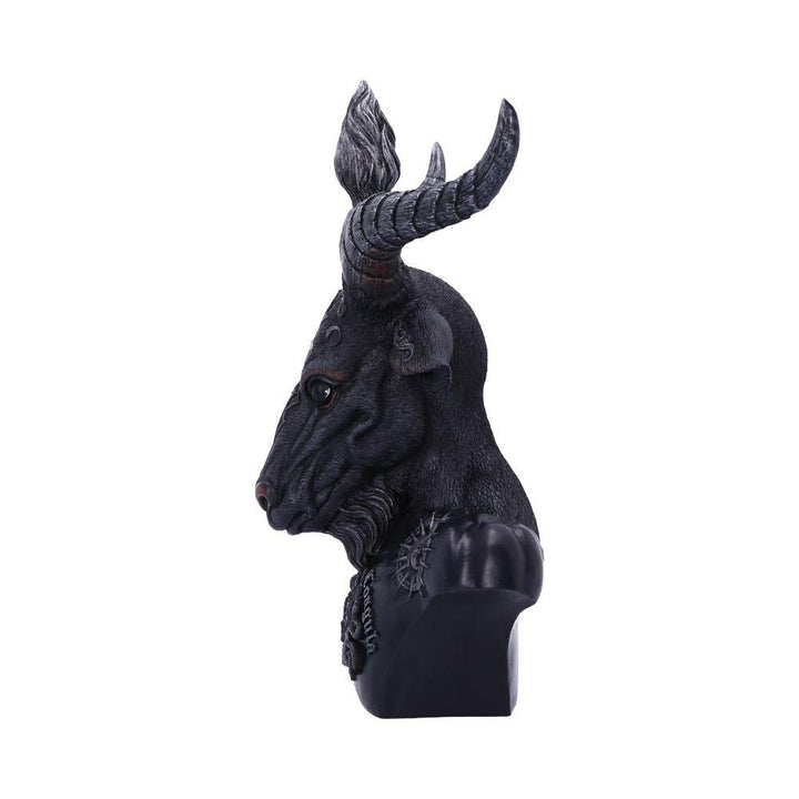 Celestial Black and Silver Baphomet Bust 33cm