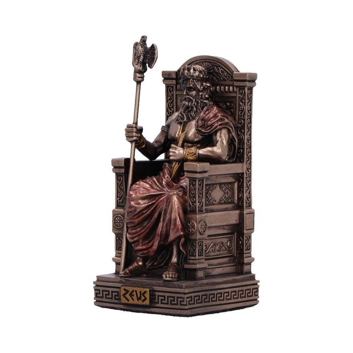 Zeus God of the Sky Mini Bronze Figurine 8.5cm