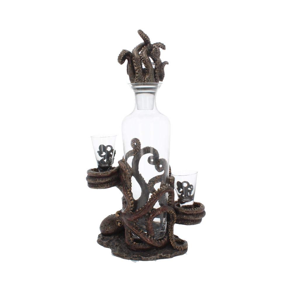 Tentacle Temptation Octopus Squid Bottle and Shot Glass Holder 40cm