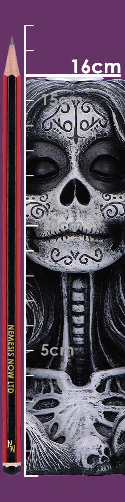 Calaveras Offering Gothic Day of the Dead Inspired Backflow Incense Burner Calaveras 16cm