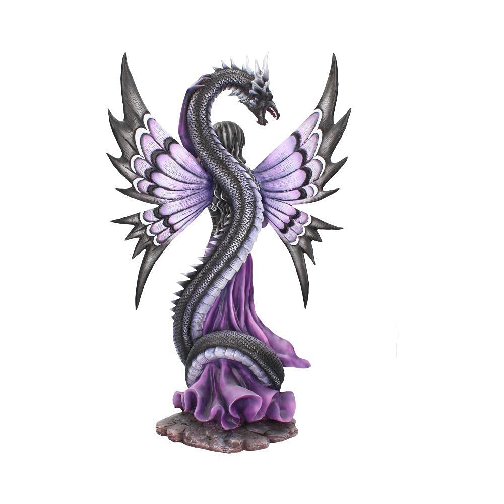 Guardians Embrace Large Dark Fairy Dragon Ornament Guardians 60cm