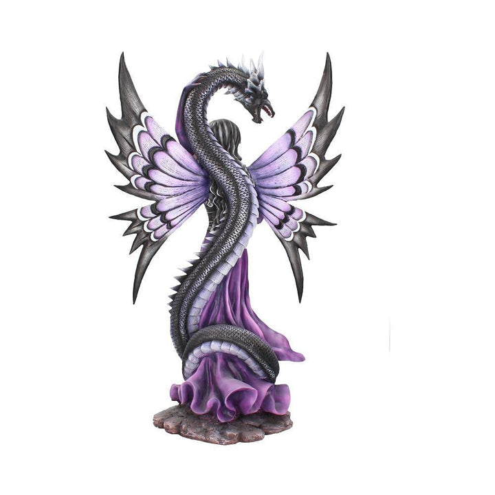 Guardians Embrace Large Dark Fairy Dragon Ornament Guardians 60cm