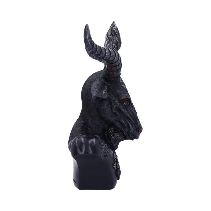 Celestial Black and Silver Baphomet Bust 33cm